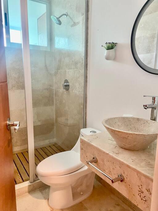 Departamento Xhelin Maya, Exclusivo En Playa Del Carmen, Quintana Roo Bagian luar foto